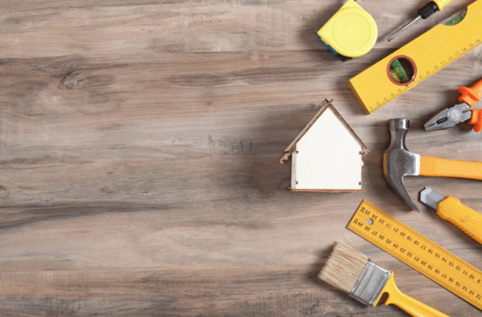 Home with tools to renovate your home